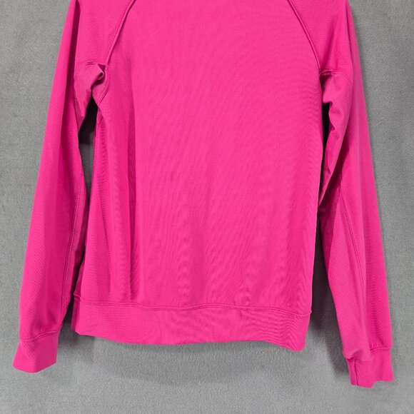 Nike Dri-Fit Long Sleeve Activewear, 1/4 zip, Hot Pink, Running, Pullover, Small - Picture 8 of 10